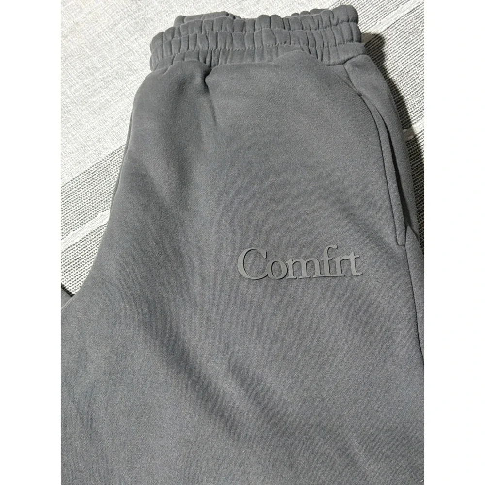 Comfort Brand‎ Mens Gray Wide Leg Sweatpants Elastic Waist Lounge Pants Small